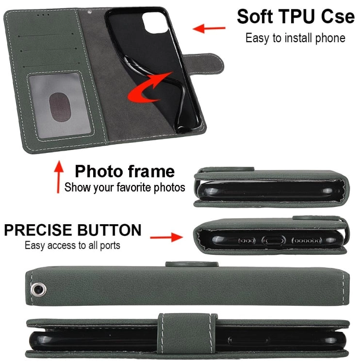 For Samsung Galaxy Note 20 Retro Frosted Horizontal Flip PU Leather Case with Holder  Card
