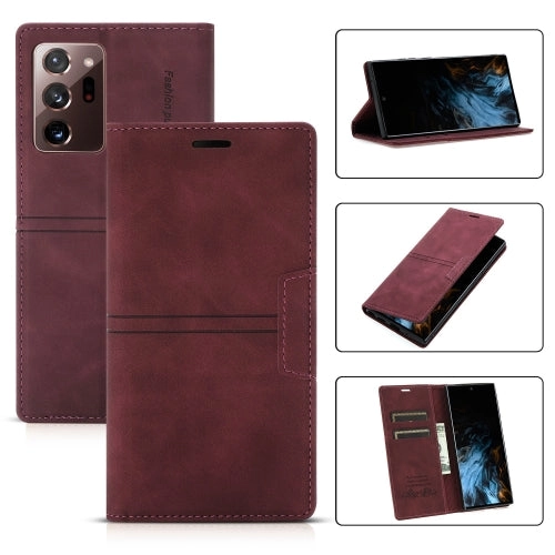 For Samsung Galaxy Note20 Dream Magnetic Suction Business Horizontal Flip PU Leather Case with
