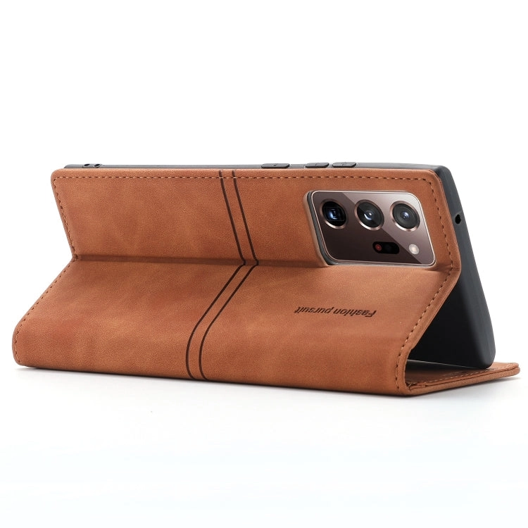 For Samsung Galaxy Note20 Dream Magnetic Suction Business Horizontal Flip PU Leather Case with