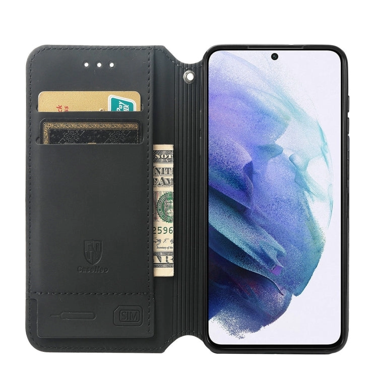 For Samsung Galaxy S21  5G Colorful Magnetic Horizontal Flip PU Leather Case with Holder  Card