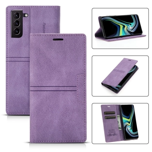 For Samsung Galaxy S21  5G Dream Magnetic Suction Business Horizontal Flip PU Leather Case with