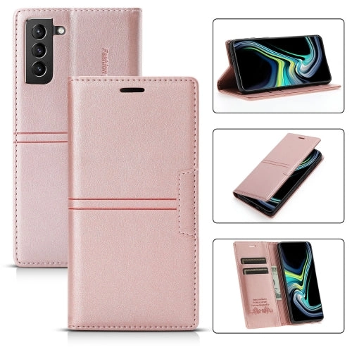 For Samsung Galaxy S21  5G Dream Magnetic Suction Business Horizontal Flip PU Leather Case with