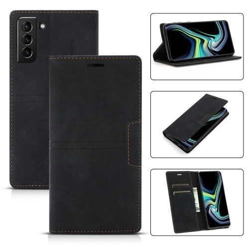For Samsung Galaxy S21  5G Dream Magnetic Suction Business Horizontal Flip PU Leather Case with