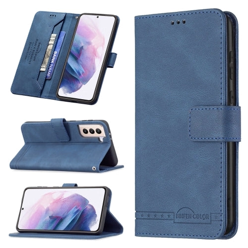 For Samsung Galaxy S21  5G Magnetic Clasp RFID Blocking Anti-Theft Leather Case with Holder