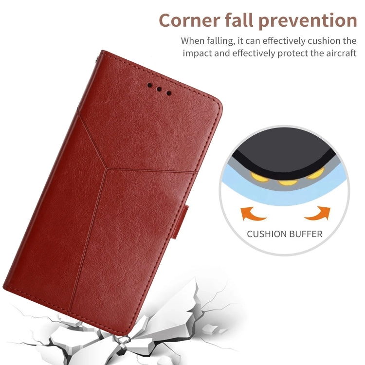 For Samsung Galaxy S21  5G Y Stitching Horizontal Flip Leather Case with Holder  Card Slots