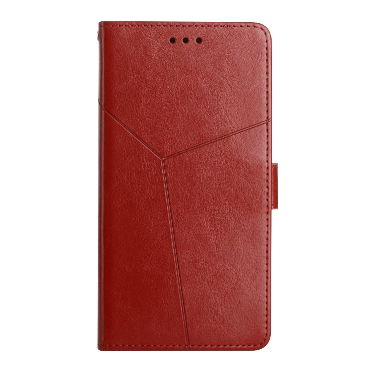 For Samsung Galaxy S21  5G Y Stitching Horizontal Flip Leather Case with Holder  Card Slots