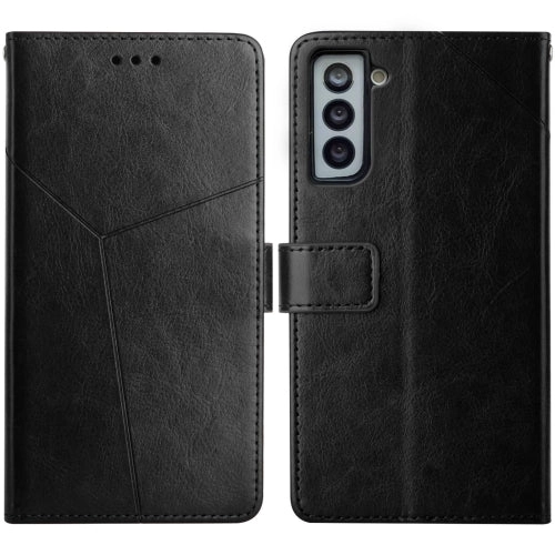 For Samsung Galaxy S21  5G Y Stitching Horizontal Flip Leather Case with Holder  Card Slots