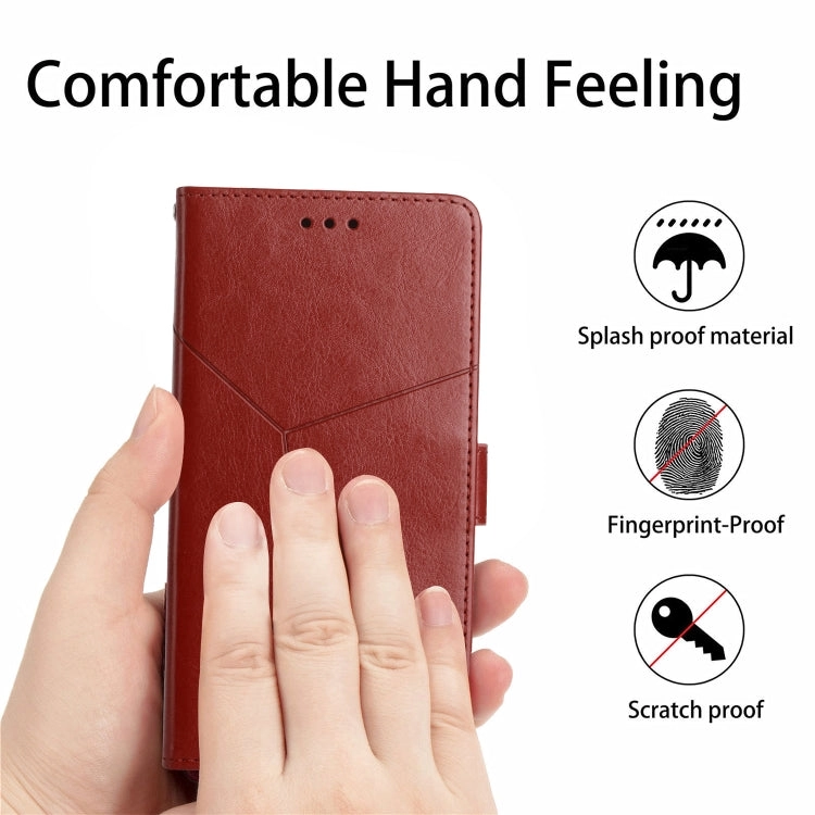 For Samsung Galaxy S21  5G Y Stitching Horizontal Flip Leather Case with Holder  Card Slots
