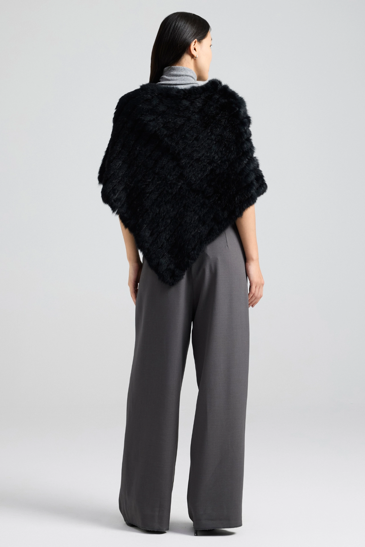 GEANA FUR PONCHO