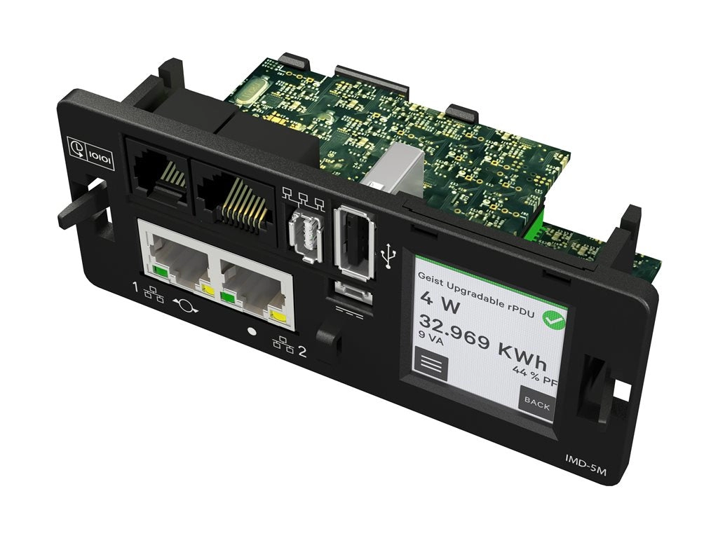Geist Switched Outlet Level Monitoring DUU5M4W1-30PHB7-2S02A9K00-S-A - Power distribution unit - AC 240/415 V - 22 kW - 3-phase VP7UV0A0