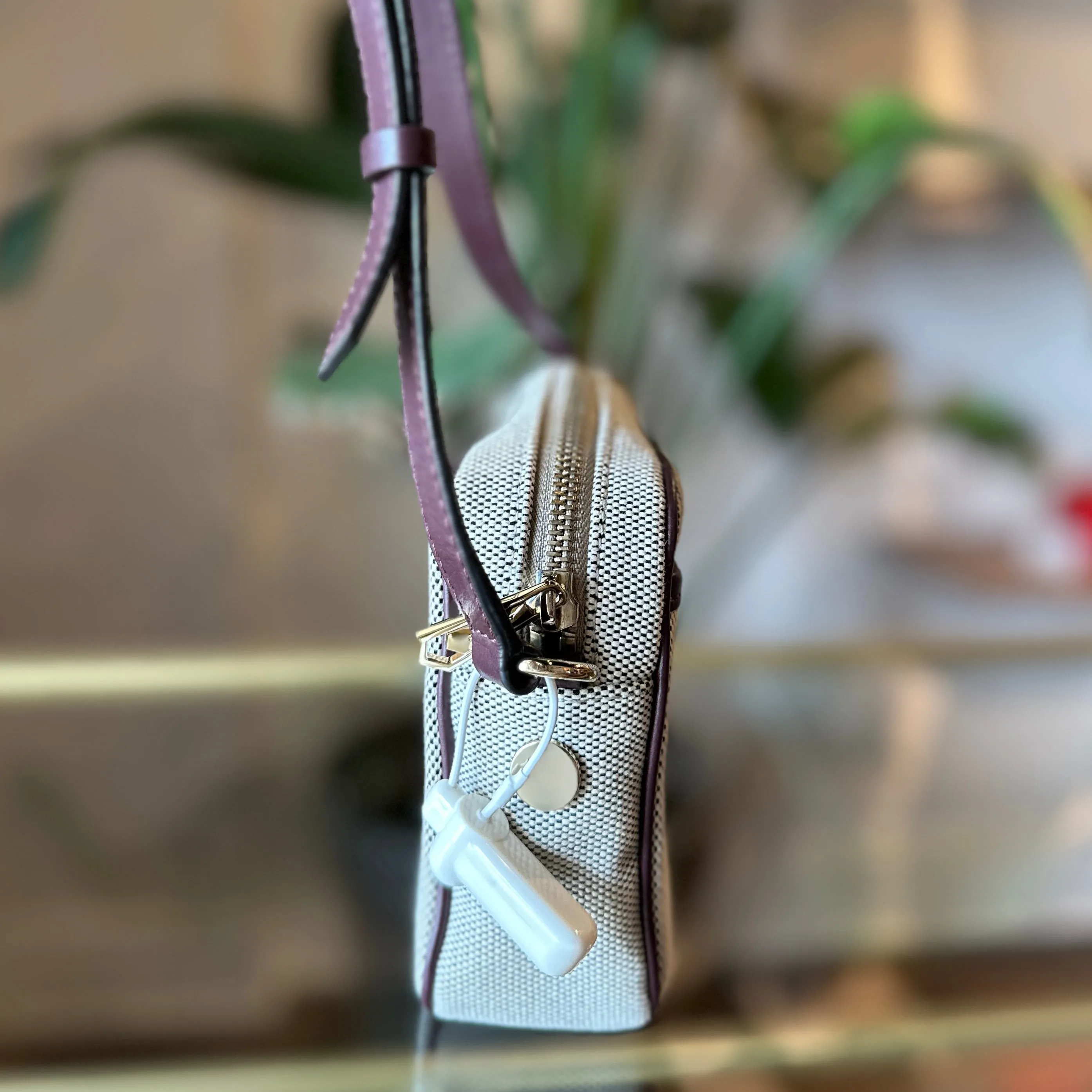 GIVENCHY Bond Beige Canvas Crossbody