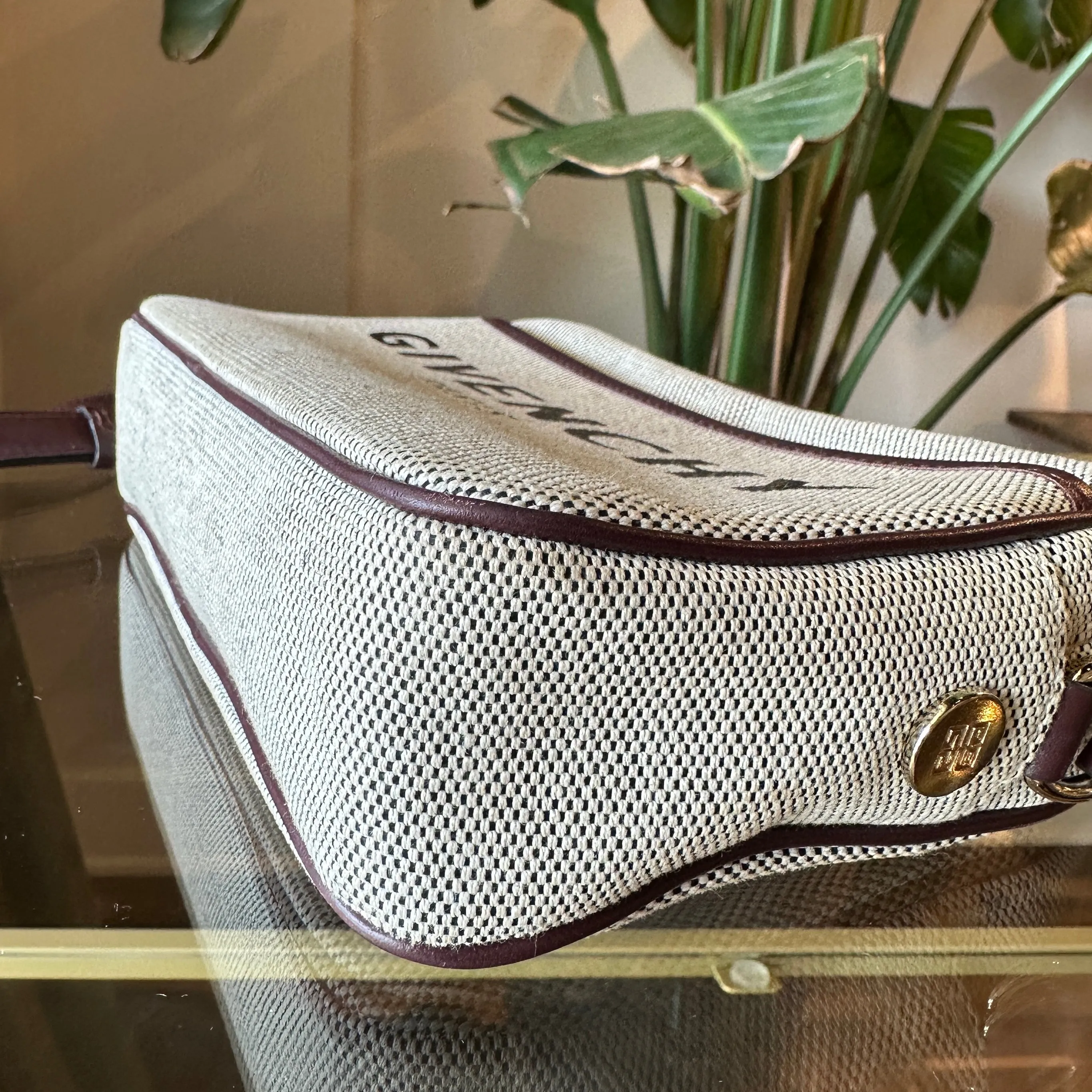 GIVENCHY Bond Beige Canvas Crossbody