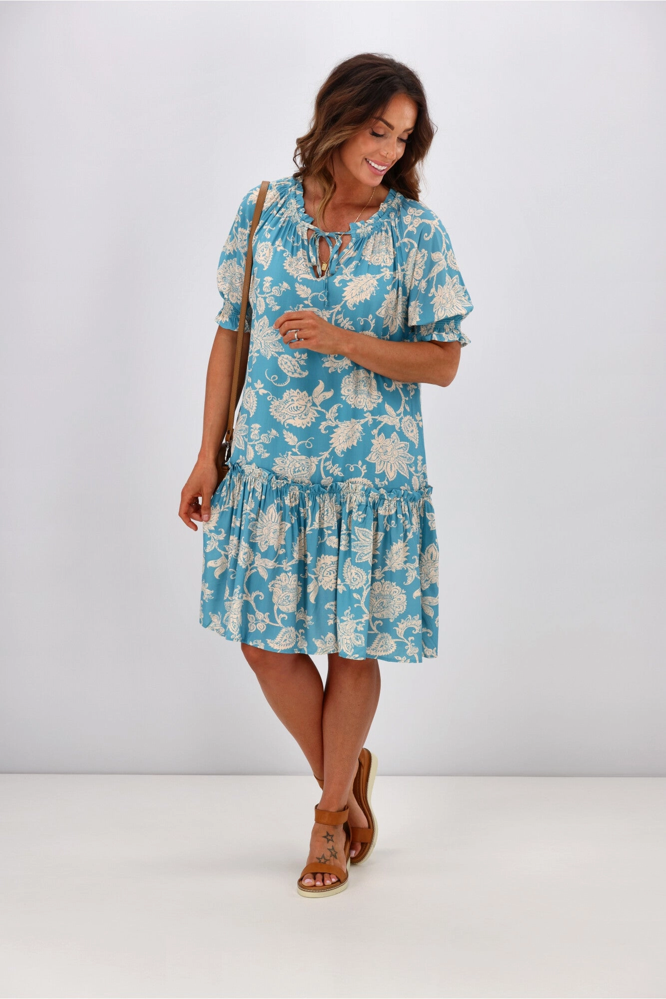 Gloss by Shine On Elena Dress Blue