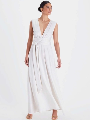 Grace TENCEL™ Modal Vegan Gown | Snow White