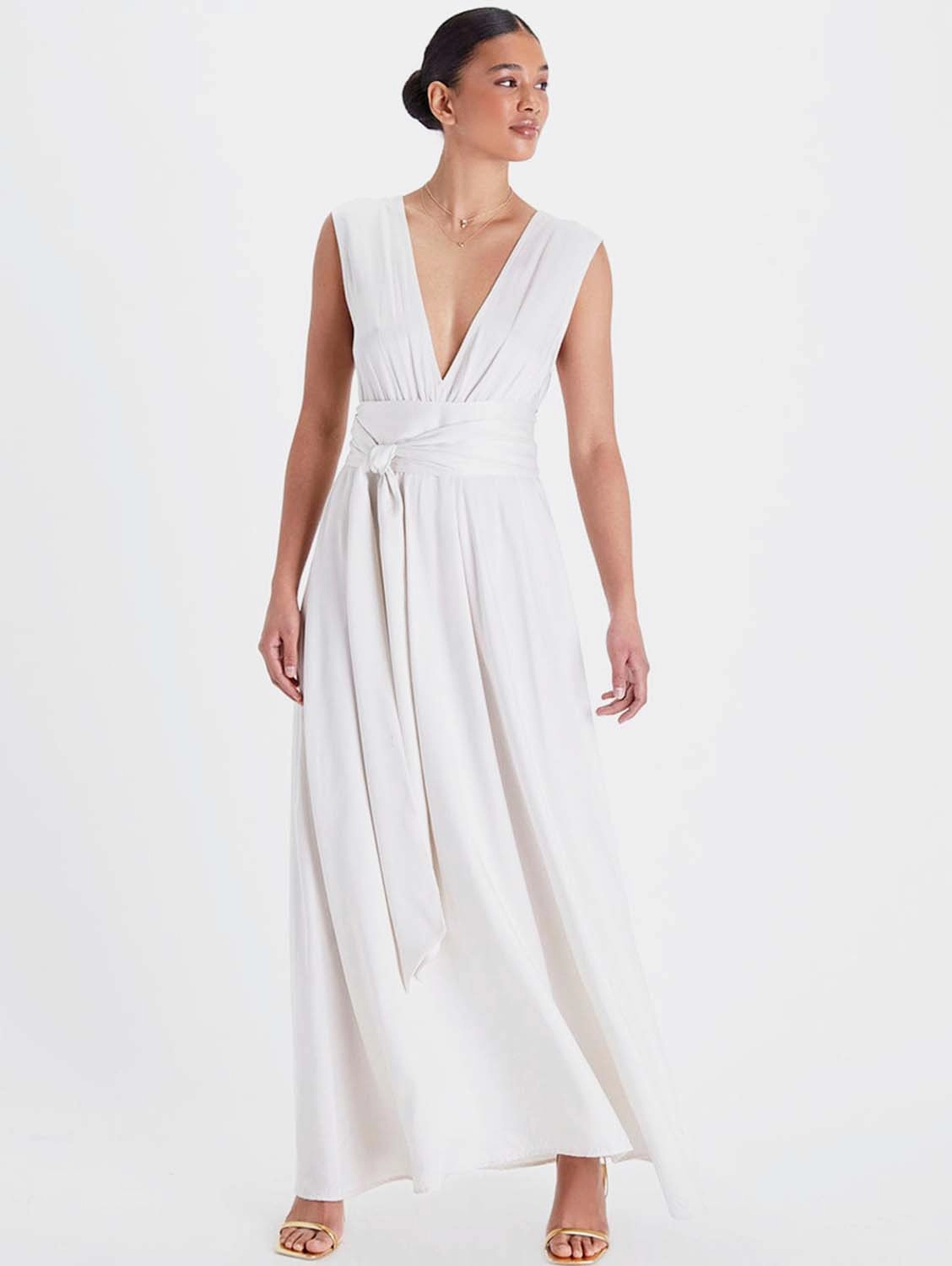 Grace TENCEL™ Modal Vegan Gown | Snow White