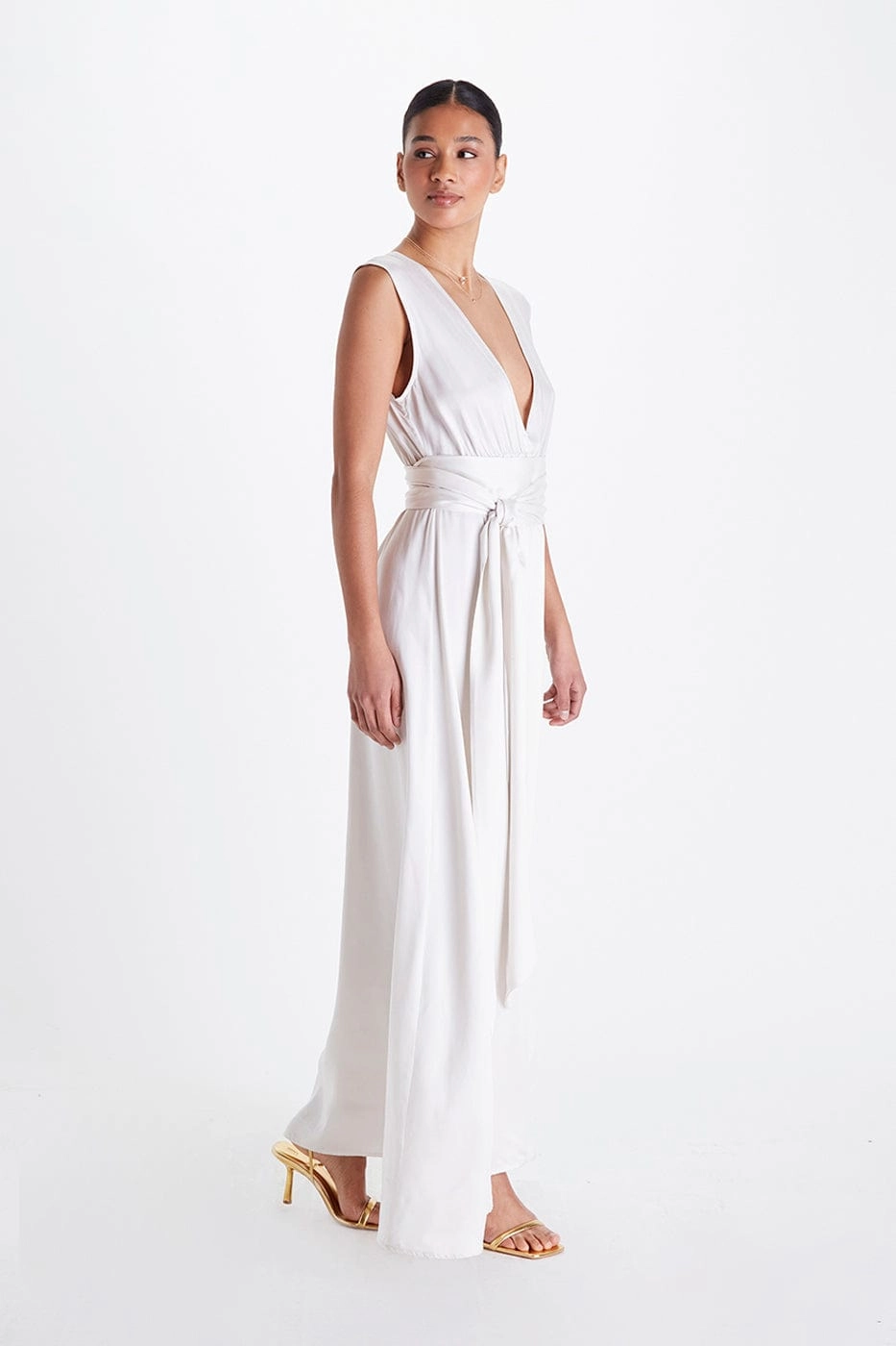 Grace TENCEL™ Modal Vegan Gown | Snow White