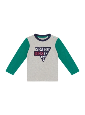 Grey Combo Green Logo T-Shirt (3-18m)