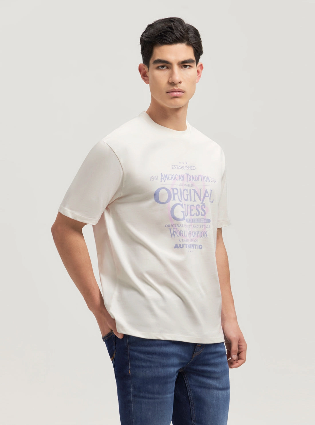Guess Originals Beige Collegiate T-Shirt
