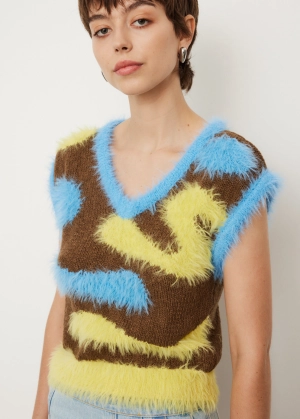Hairy Wave Knit Vest