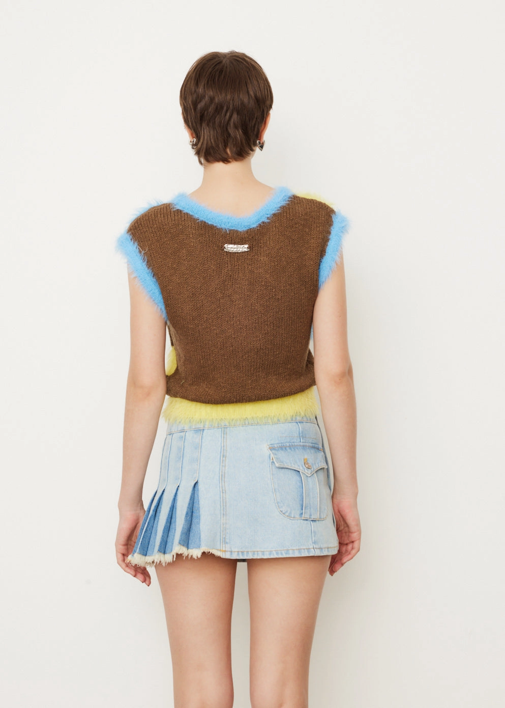 Hairy Wave Knit Vest