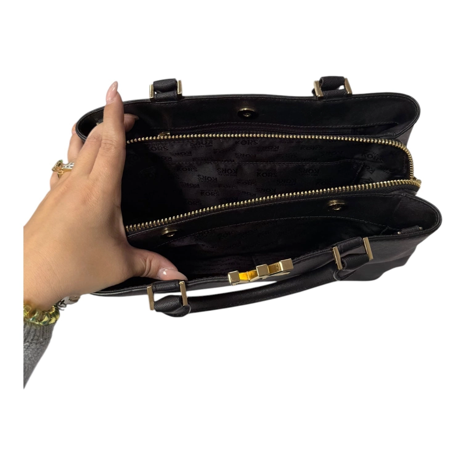 Handbag Designer By Michael Kors In Black, Size:Large