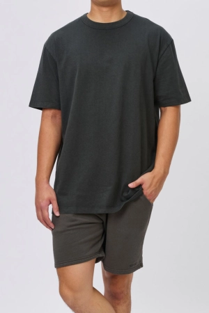 INSPORT MEN'S EASTON WASHED BLACK OVERSIZED TEE