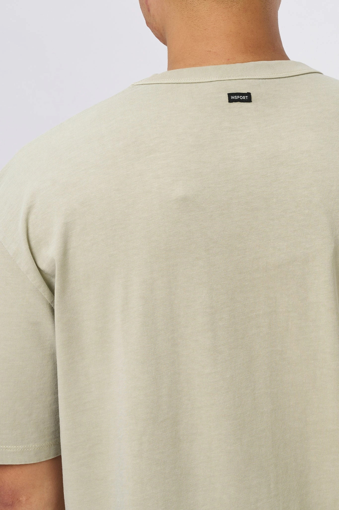 INSPORT MEN'S EASTON WASHED OLIVE OVERSIZED TEE