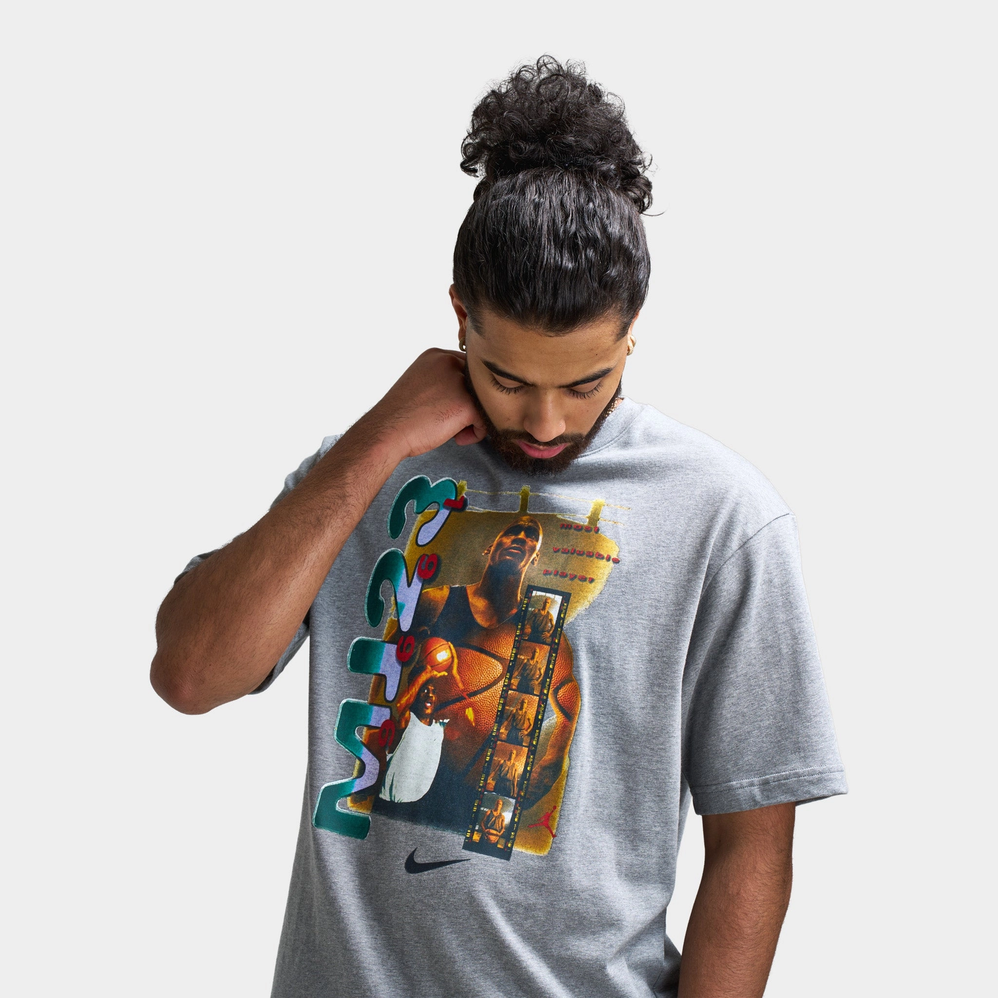 Jordan MJ23 Graphic T-Shirt Carbon Heather / Black