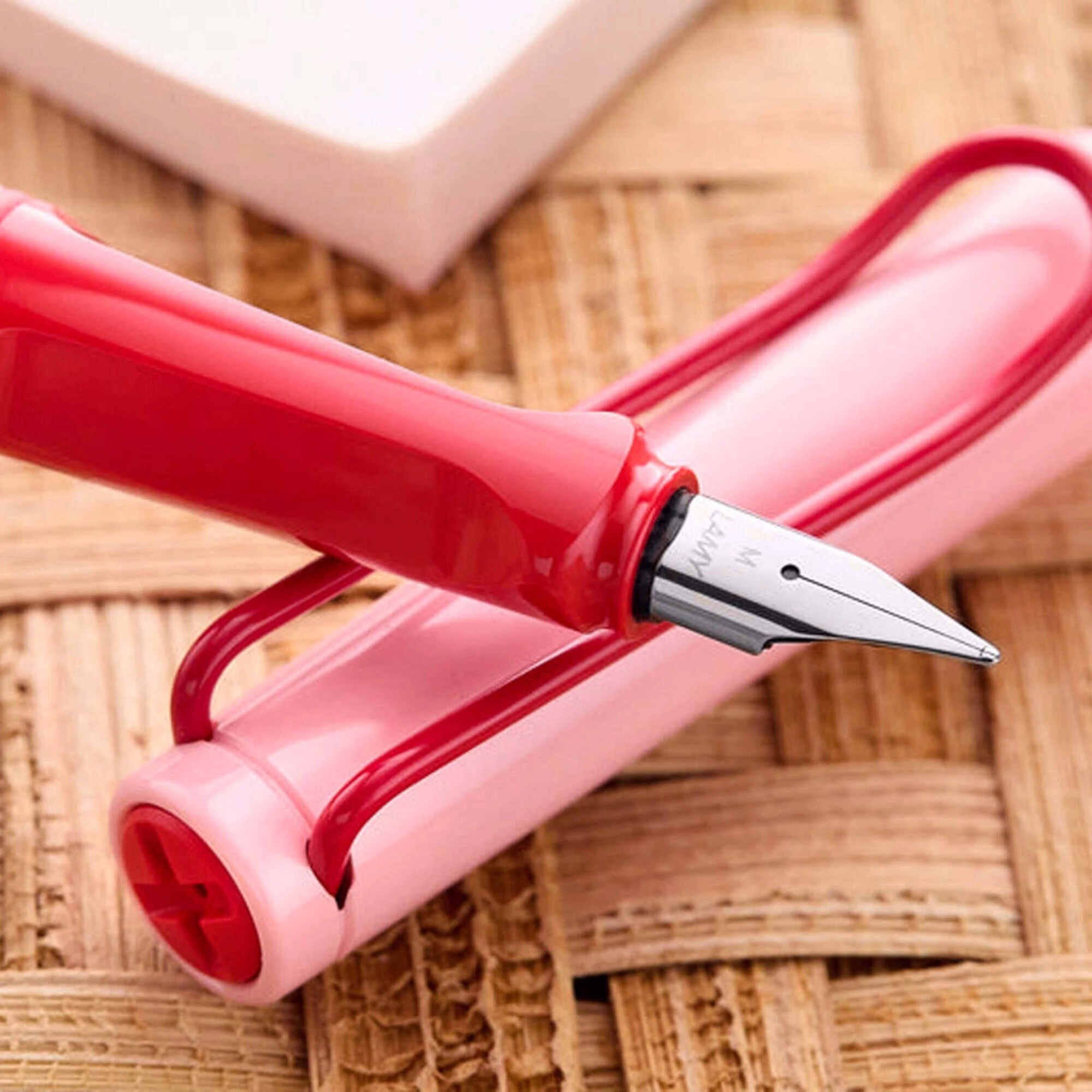 Lamy Fountain Pen - Safari with Red Grip, Cherry Blossom, L0E8CHB