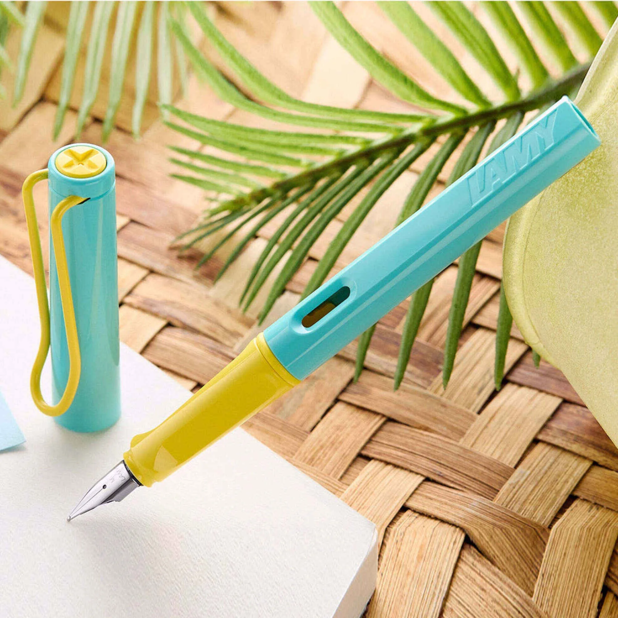 Lamy Fountain Pen - Safari with Yellow Grip, Pina Colada, L0E9PCL