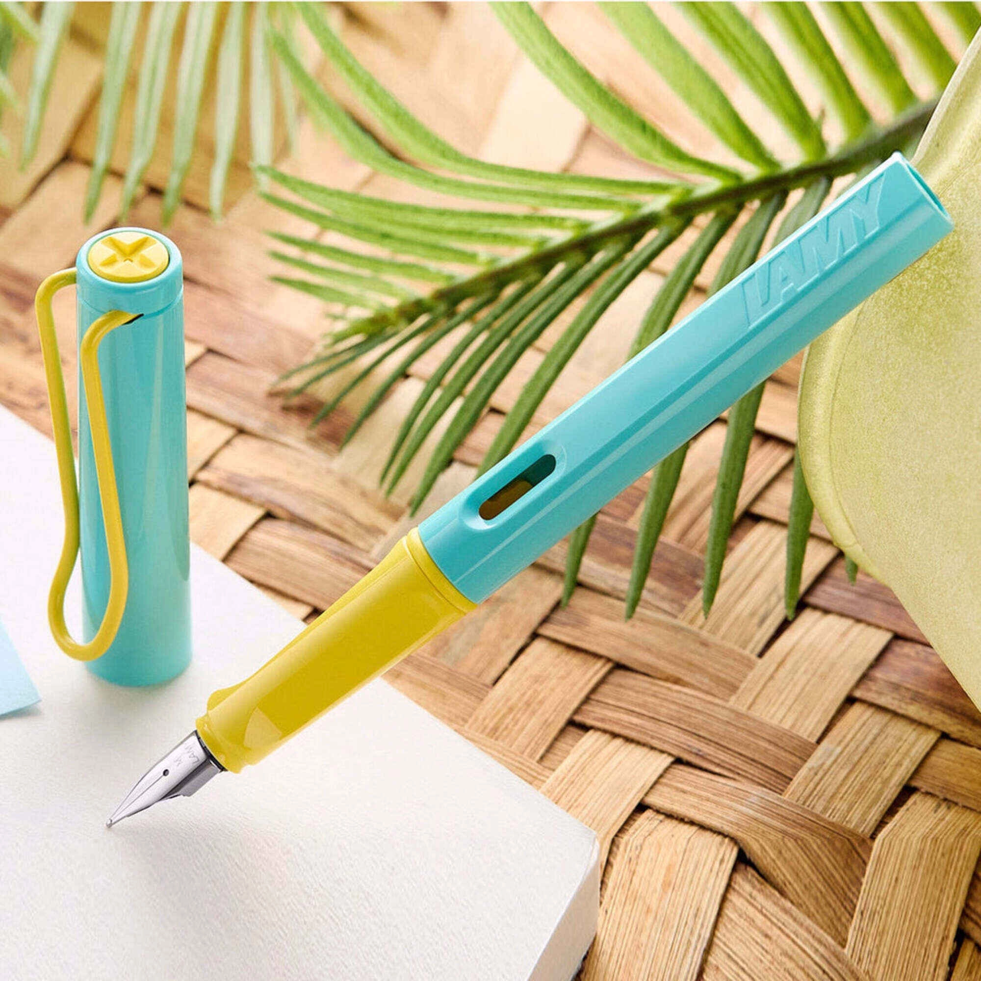 Lamy Fountain Pen - Safari with Yellow Grip, Pina Colada, L0E9PCL