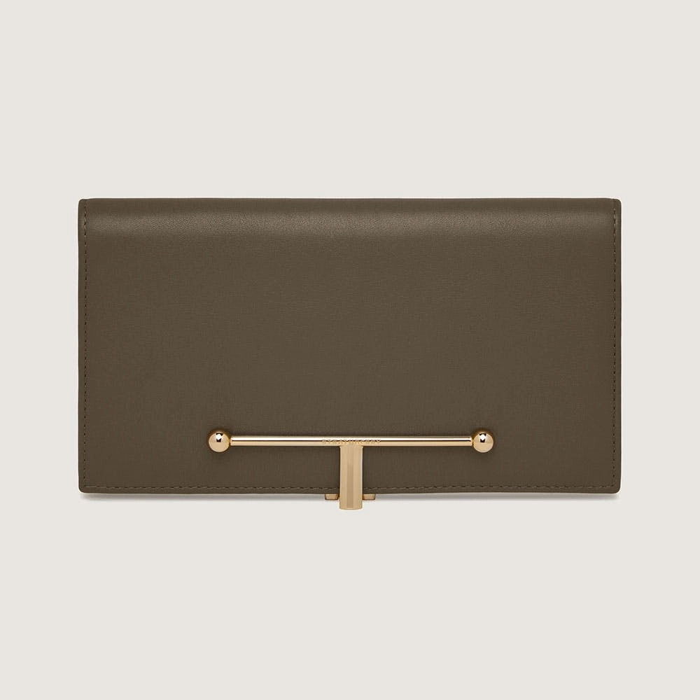Large Melville Street Wallet - Khaki/Caramel/Diamond
