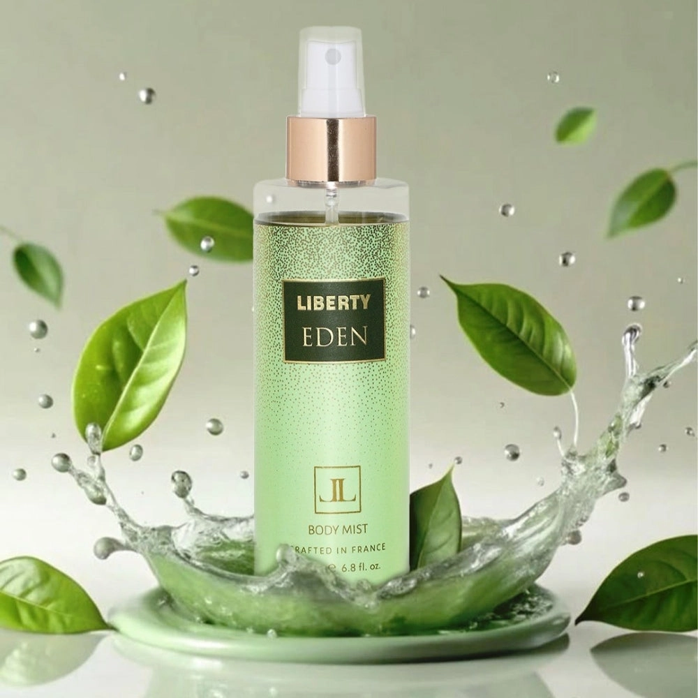 Liberty Luxury Eden Body Mist for Men & Women Long Lasting Aquatic Fragrance Travel Friendly Perfume Body Spray Crafted in France 200ml
