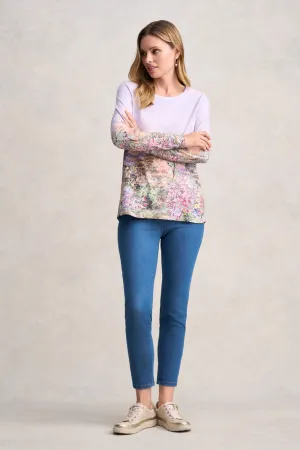 Long Sleeve Organic Cotton T-Shirt - Scenic Sunset Print