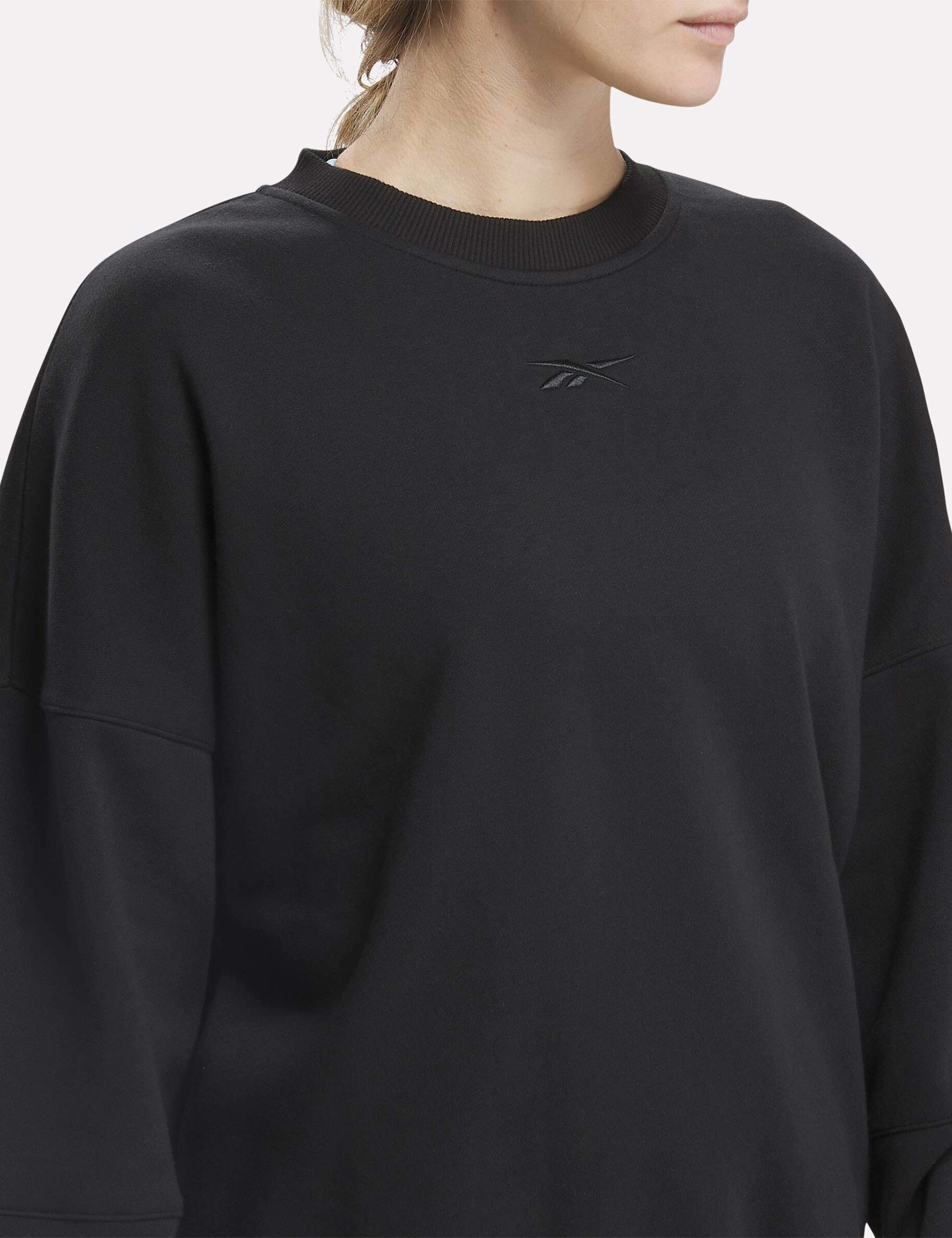 Lux Oversized Crew - Black