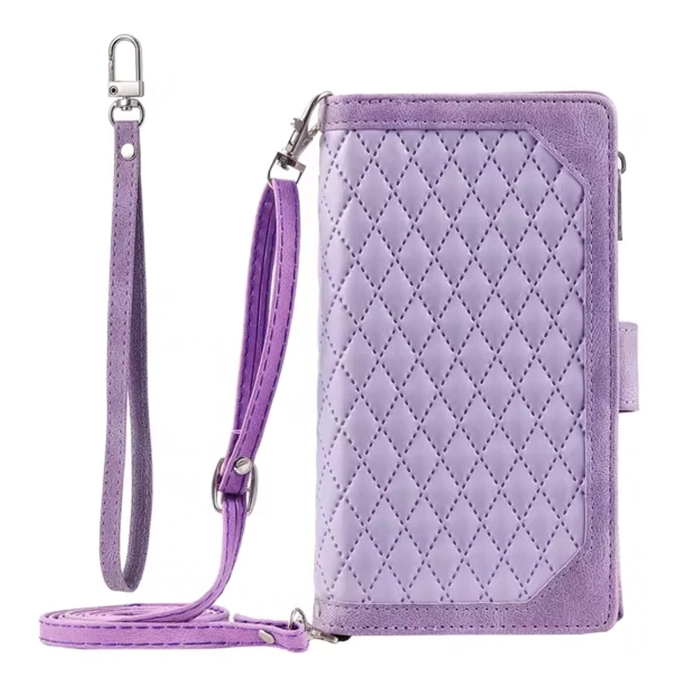 Luxury Zipper Leather Cover for Samsung Galaxy