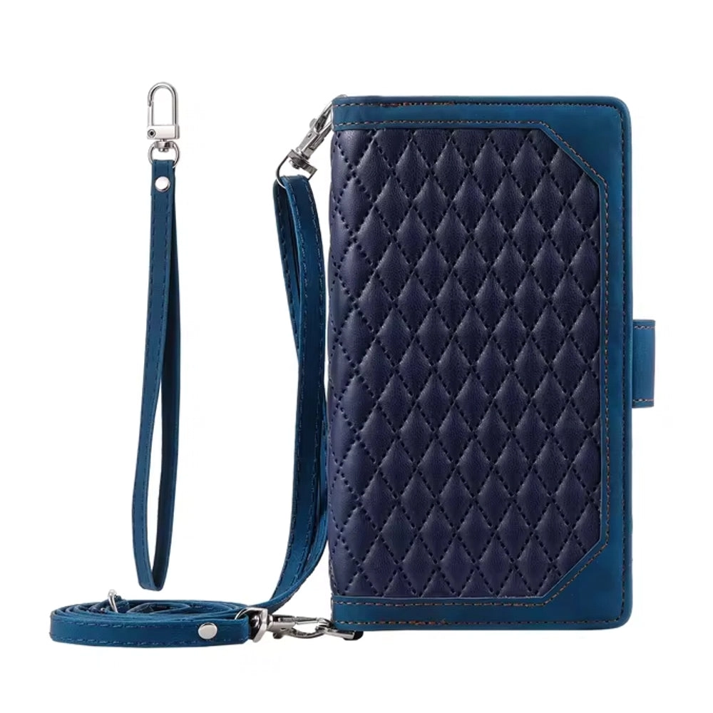 Luxury Zipper Leather Cover for Samsung Galaxy