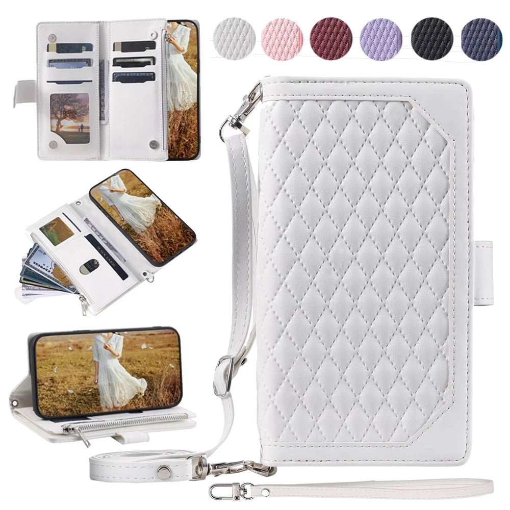 Luxury Zipper Leather Cover for Samsung Galaxy