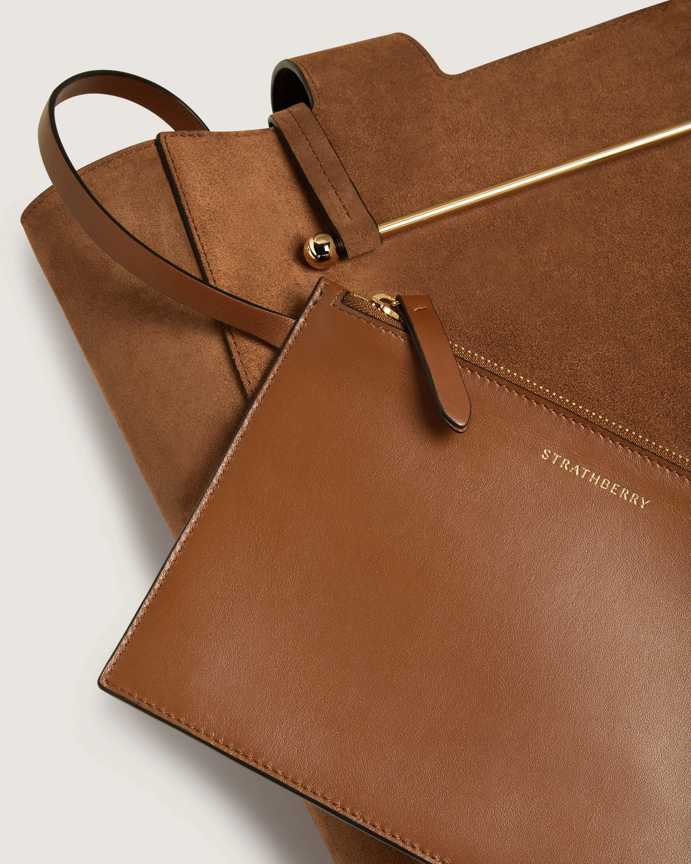 Melody Tote - Tan Suede