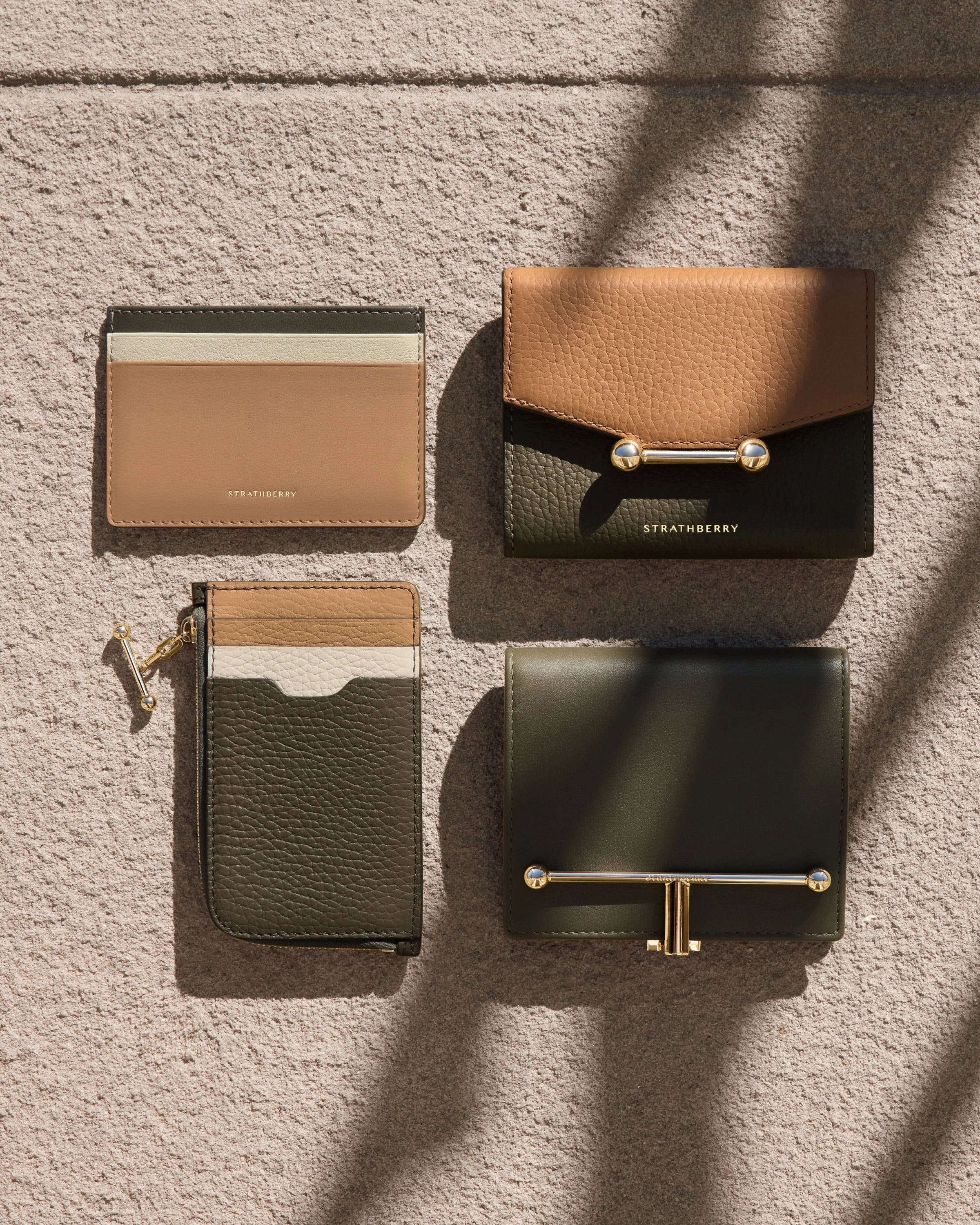 Melville Street Wallet - Khaki/Caramel/Diamond