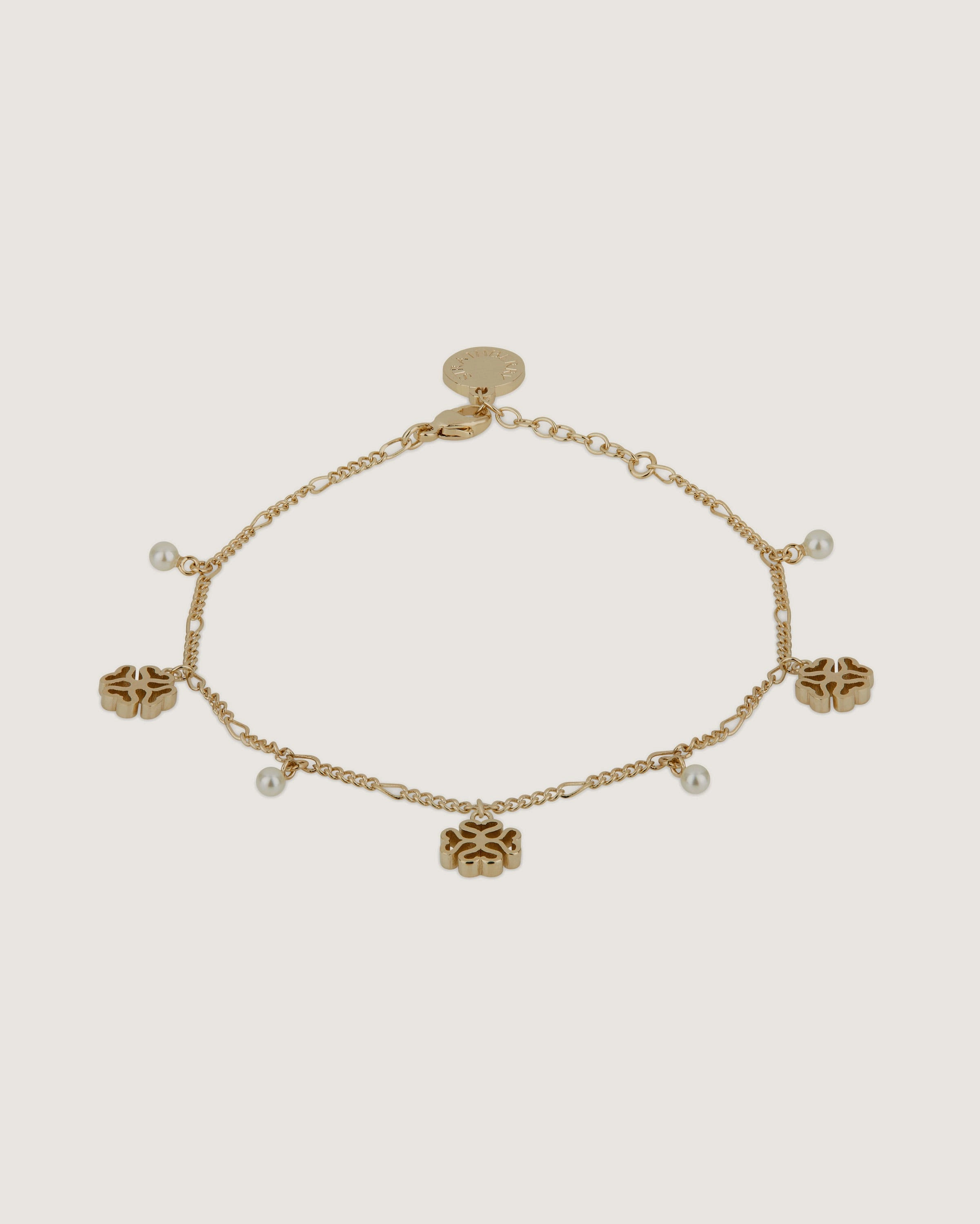 Monogram Bracelet - 22 Carat Gold Gilded