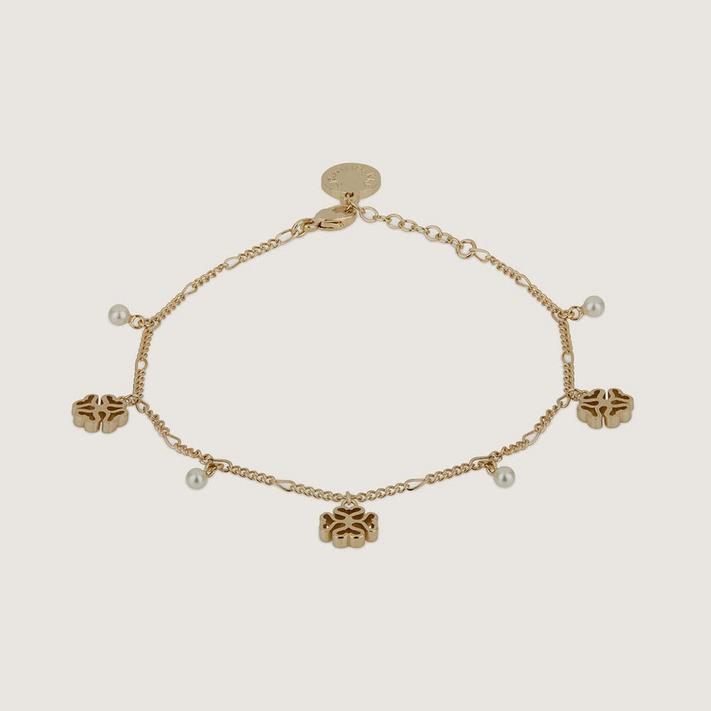 Monogram Bracelet - 22 Carat Gold Gilded