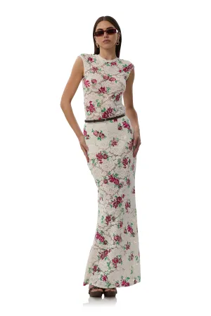 Nina Crochet Lace Top - Romance Rose