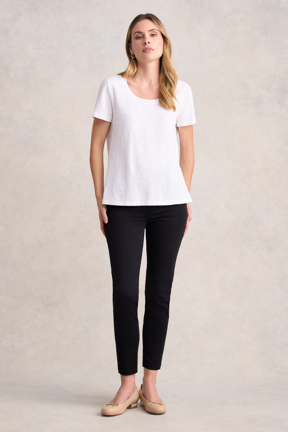Organic Cotton Slub T-Shirt - White
