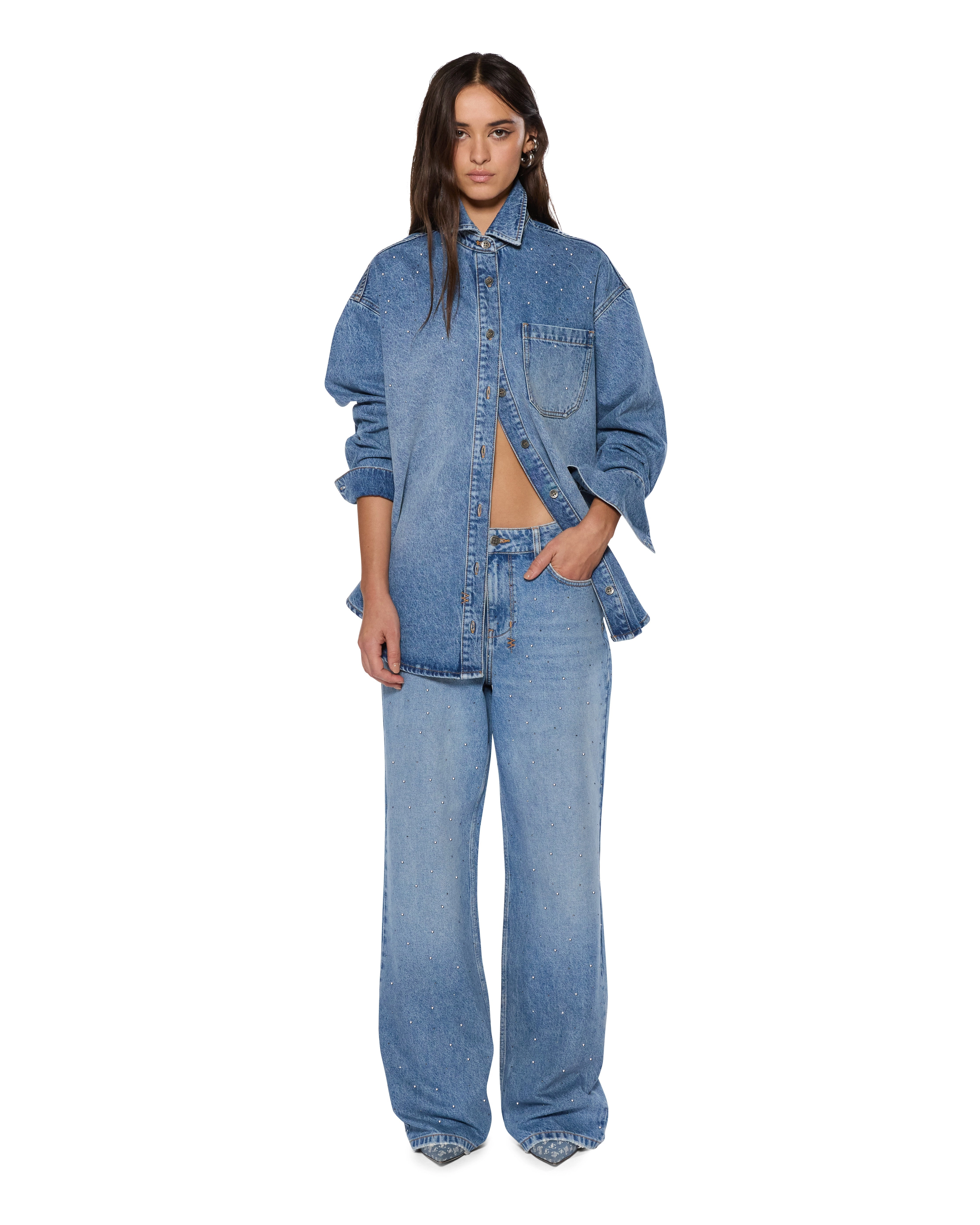 OVERSIZED LS SHIRT KRYSTAL KOMET