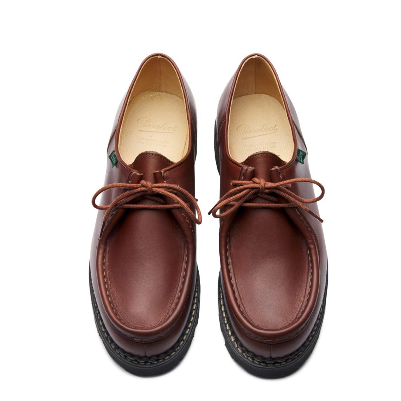 Paraboot Michael Shoe Smooth Brown Leather