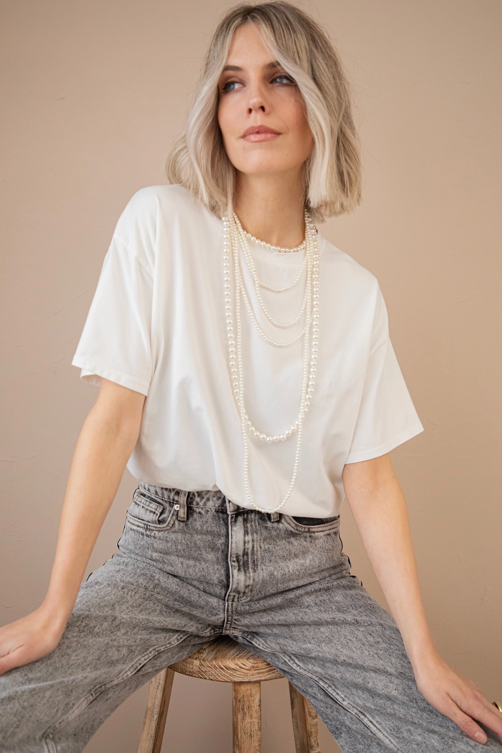 Pearl Parade White - Ketting