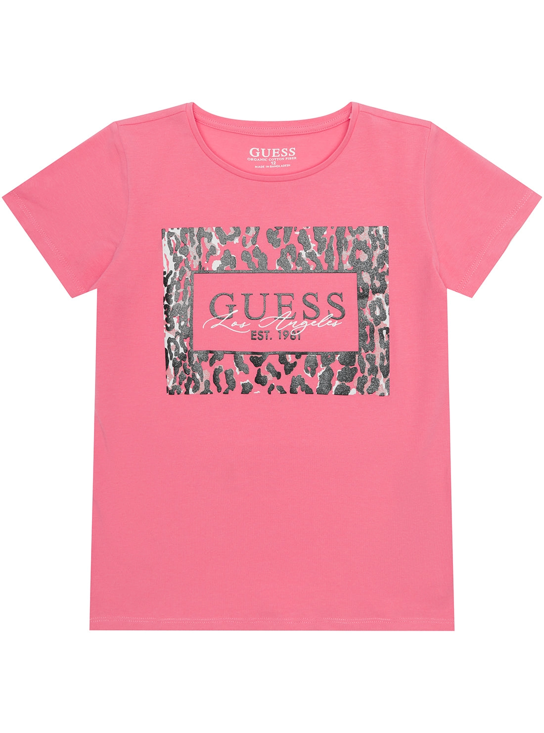 Pink Short Sleeve Glitter T-Shirt