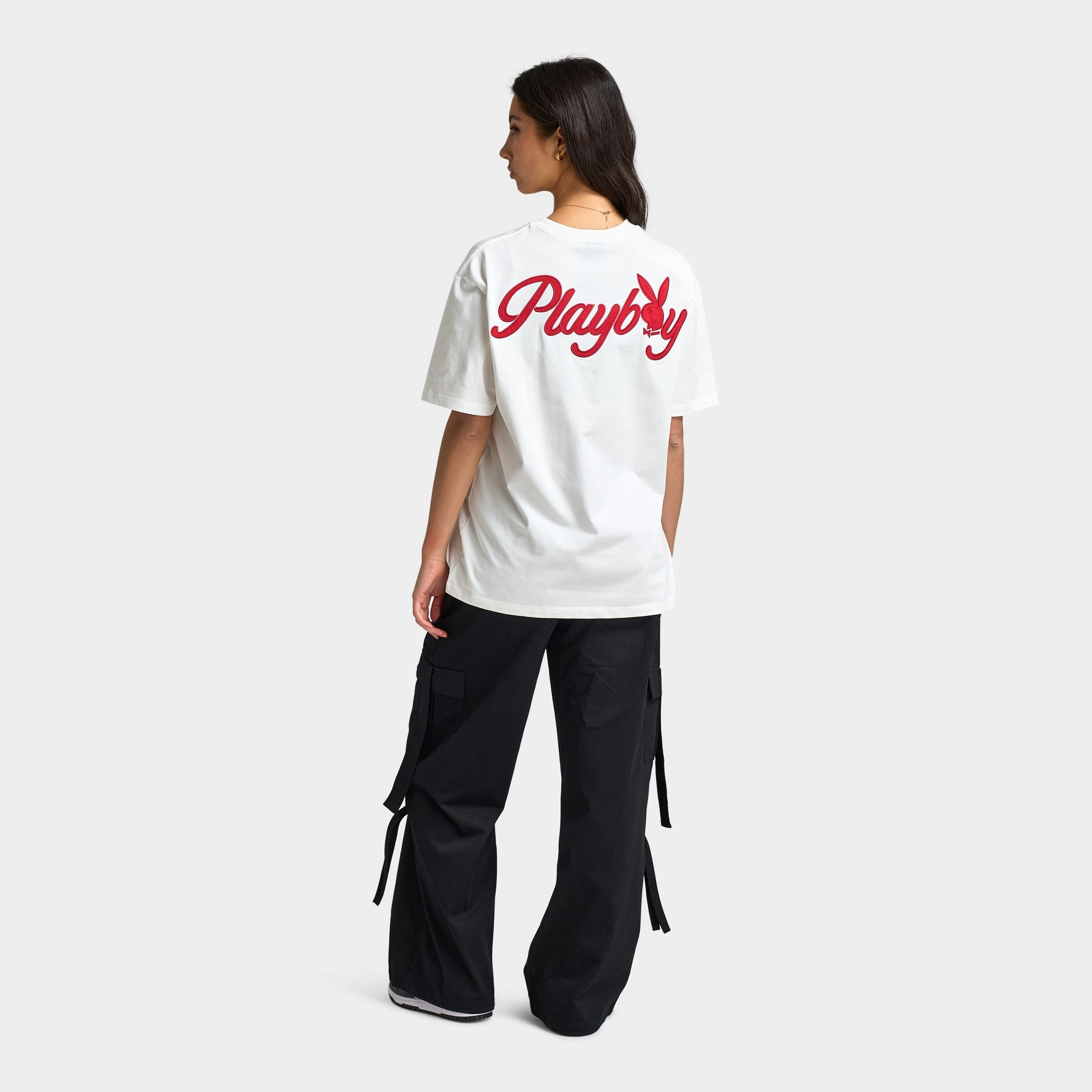 Playboy Script Graphic T-Shirt / Off White