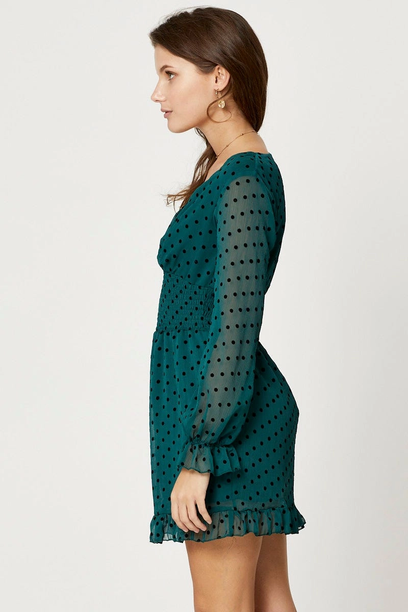 Polka Dot Skater Dress